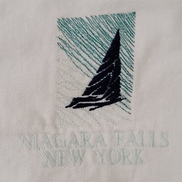 Vintage Niagara-Falls Collared Sweatshirt Medium 23x26 Baggy New-York - Picture 8 of 13